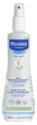 Mustela Bebe Enfant, odświeżający spray ułatwiający rozczesywanie włosów, od 1 dnia życia, 200ml