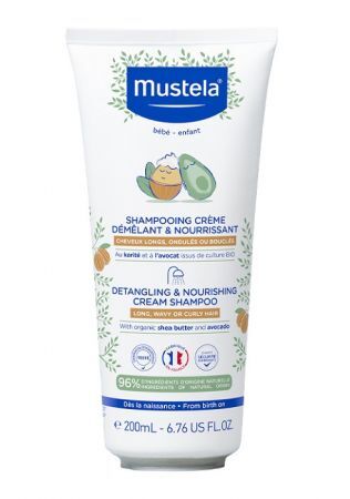 Mustela Bebe Enfant, odżywczy szampon ułatwiający rozczesywanie, od 1 dnia życia, 200ml