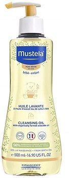 Mustela Bebe Enfant, olejek myjący do skóry suchej, od urodzenia, 500ml