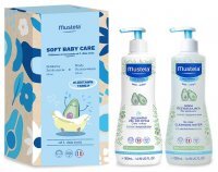 Mustela Bebe Enfant, żel do mycia z organicznym awokado, 500ml + woda oczyszczająca z organicznym awokado, bez spłukiwania, 500ml