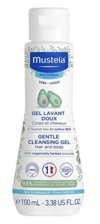Mustela Bebe Enfant, żel do mycia z organicznym awokado, od urodzenia, 100ml