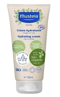 Mustela Bio, krem nawilżający, od 1 dnia życia, 150ml
