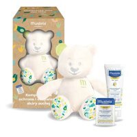 Mustela Cold Cream, odżywczy krem do twarzy, 40ml + ochronny sztyft, 9,2g + pluszowy Miś