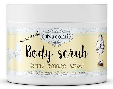Nacomi, peeling cukrowy do ciała, pomarańczowy sorbet, 200g