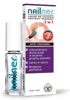 Nailner 2w1, lakier do leczenia grzybicy paznokci, 5ml