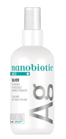 Nanobiotic Med Plus Silver, ochronne i łagodzące srebro, spray, 150ml