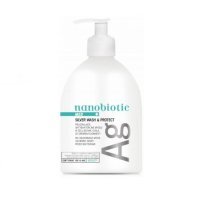 Nanobiotic Med Plus Silver Wash & Protect, mydło w żelu do rąk i ciała ze srebrem, 500ml