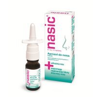 Nasic (0,1mg+5mg)/dawkę, aerozol do nosa, dla dorosłych i dzieci w wieku powyżej 6 lat, 10ml