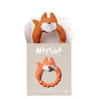 Natruba, gryzak z naturalnego kauczuku, lisek, od urodzenia, 1 sztuka