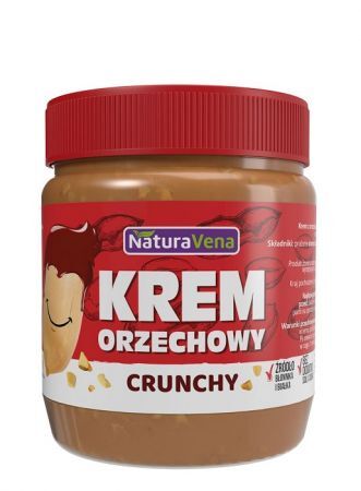 NaturaVena, krem orzechowy crunchy 100%, 340g
