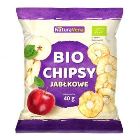 NaturaVena, suszone chipsy jabłkowe, 40g
