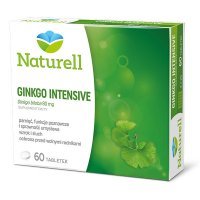 Naturell, Ginkgo Intensive, 60 tabletek