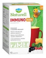 Naturell Immuno Hot Kids, proszek, dla dzieci powyżej 3 roku życia, 10 saszetek
