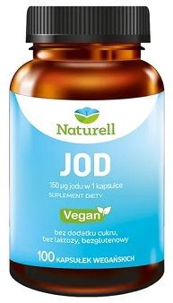 Naturell, jod, 100 kapsułek