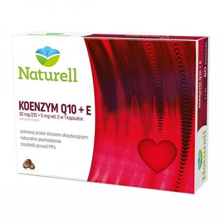 Naturell, Koenzym Q-10 + E, 120 kapsułek