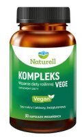 Naturell, Kompleks Vege, wsparcie diety roślinnej, 30 kapsułek