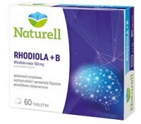 Naturell, Rhodiola + B, 60 tabletek