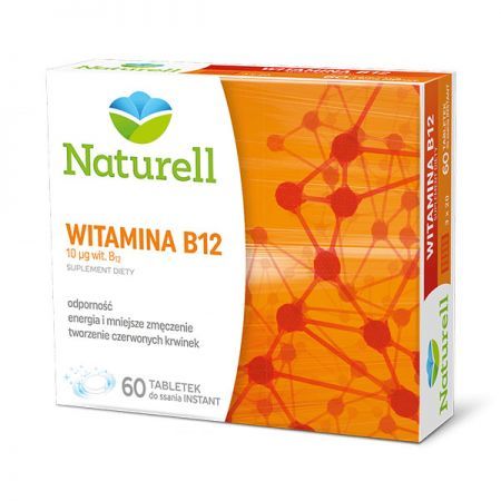 Naturell, Witamina B12, 60 tabletek do ssania