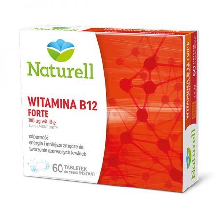 Naturell, Witamina B12 Forte, 60 tabletek do ssania