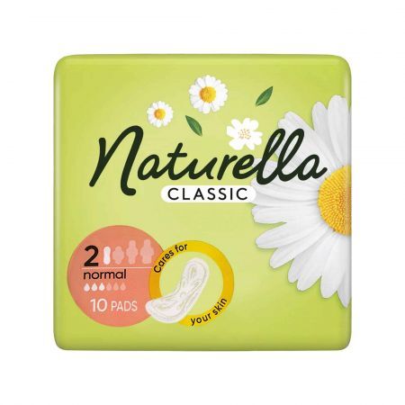 Naturella Classic Normal, podpaski bez skrzydełek, z rumiankiem, 10 sztuk