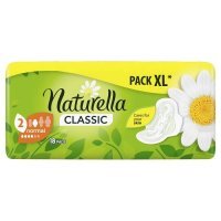 Naturella Classic Normal, podpaski ze skrzydełkami, z rumiankiem, 18 sztuk