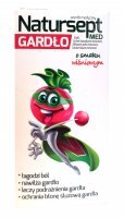 Natursept Med Gardło, lizaki o smaku wiśniowym, po 3 roku życia, 6 sztuk