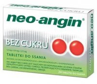 Neo-Angin bez cukru (1,2mg+0,6mg+5,72mg), 24 tabletki do ssania