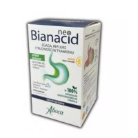 NeoBianacid, zgaga, refluks i trudności w trawieniu, smak cytrynowy, 45 tabletek do ssania