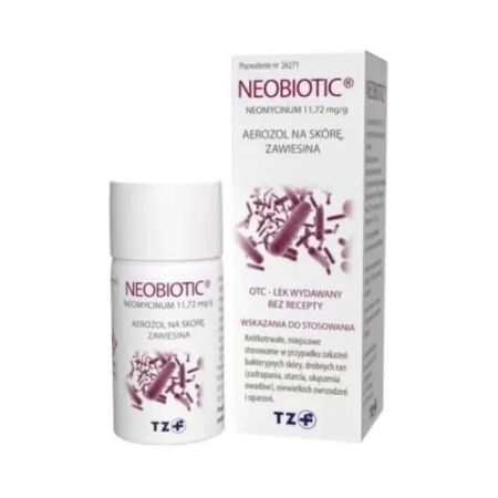 Neobiotic 11,72mg/g, aerozol na skórę, zawiesina, 16g
