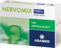 Nervomix Forte (210+52,5+52,5+35mg), lek uspokajający, 60 kapsułek