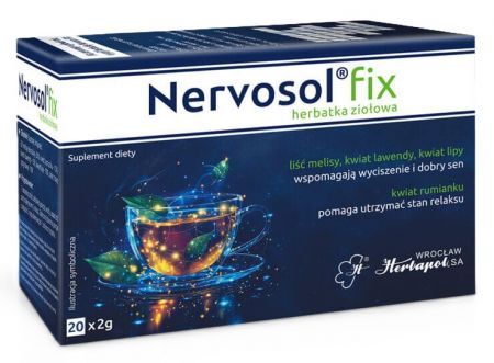 Nervosol fix, herbatka ziołowa, 20 saszetek