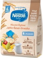 Nestle, kaszka mleczno-ryżowa, jabłko-banan-gruszka, po 6 miesiącu, 230g