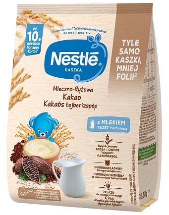 Nestle, kaszka mleczno-ryżowa, kakao, po 10 miesiącu, 230g