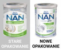 Nestle Nan Total Comfort, mleko modyfikowane dla niemowląt z tendencją do kolek i zaparć, od urodzenia, 400g