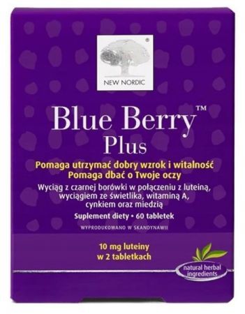 New Nordic Blue Berry Plus, 60 tabletek
