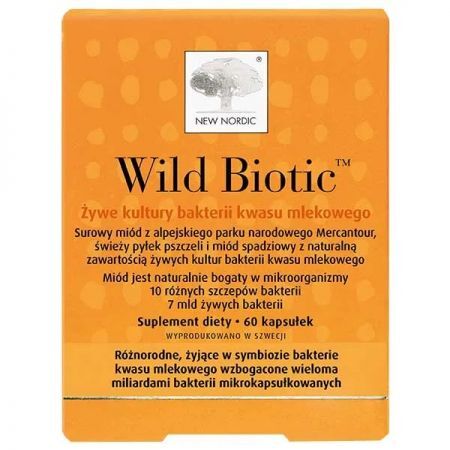 New Nordic, Wild Biotic, 60 kapsułek