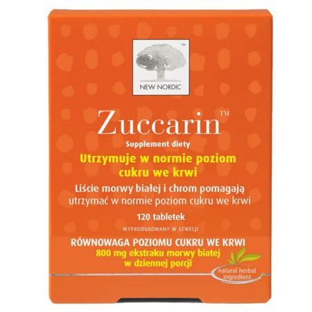 New Nordic, Zuccarin, 120 tabletek