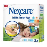 Nexcare ColdHot Happy Kids, okład żelowy ciepło-zimno, 11cm x 12cm, 2 sztuki