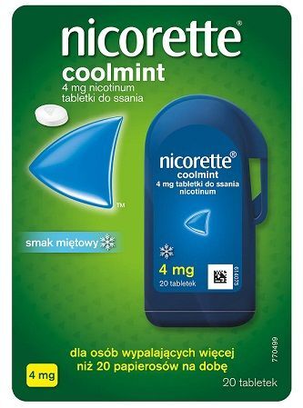 Nicorette Coolmint 4mg, 20 tabletek do ssania
