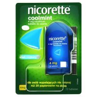 Nicorette Coolmint 4mg, 20 tabletek do ssania