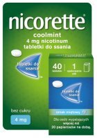 Nicorette Coolmint 4mg, 40 tabletek do ssania