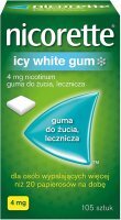 Nicorette Icy White Gum 4mg, guma do żucia, 105 sztuk