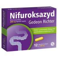 Nifuroksazyd Richter 200mg, 12 kapsułek
