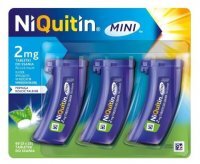 NiQuitin Mini 2mg, dla osób wypalających nie więcej niż 20 papierosów dziennie, 60 tabletek do ssania