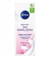 Nivea 24h Nawilżenia, odżywczy krem na dzień SPF15, skóra sucha i wrażliwa, 50ml