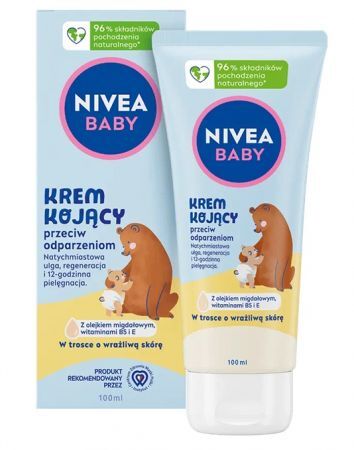 Nivea Baby, krem kojący przeciw odparzeniom, od urodzenia, 100ml