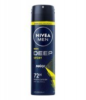 Nivea Men Deep Sport, antyperspirant w sprayu dla mężczyzn, 150ml