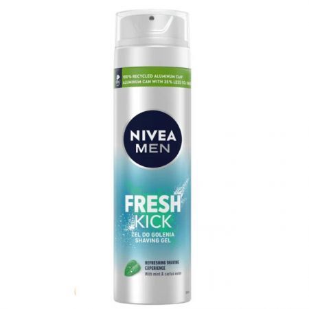 Nivea Men Fresh Kick, żel do golenia, 200ml