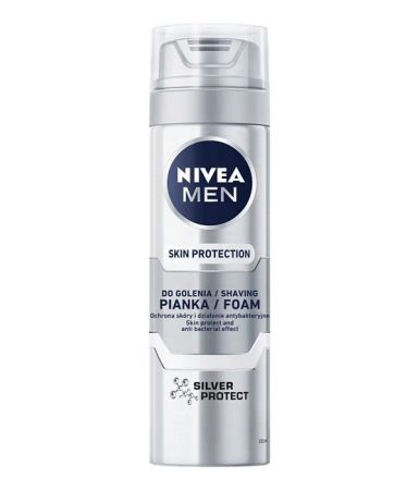 Nivea Men Silver Protect, pianka do golenia, 200ml