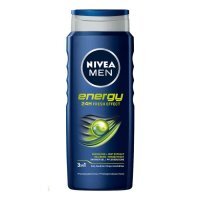 Nivea Men, żel pod prysznic 3w1 do twarzy, ciała i włosów, Energy, 500ml